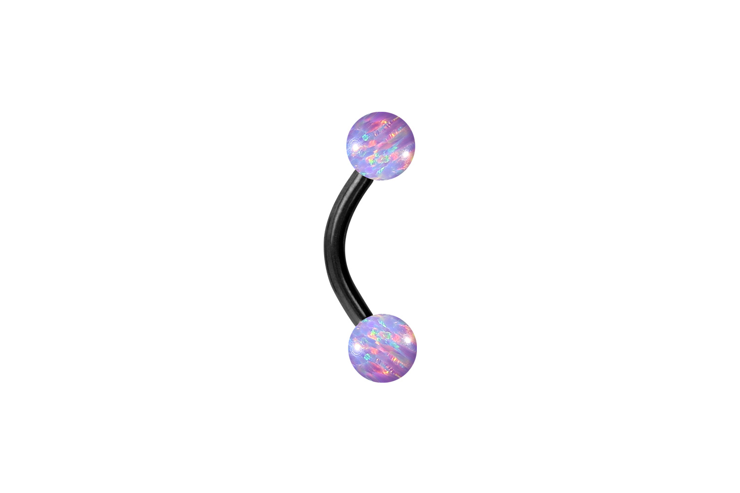 Titan Piercing Banane SYNTHETISCHE OPALE